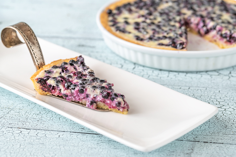 recipe blueberry cream pie