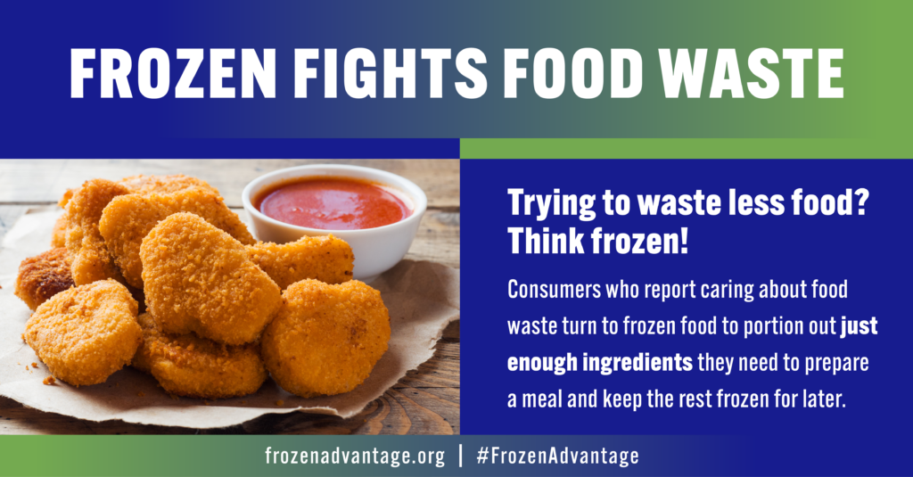 Think Frozen to Reduce Food Waste Infographic