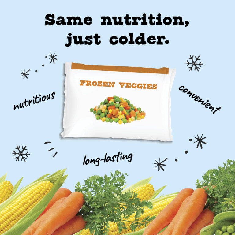 Same Nutrition Just Colder Infographic mixed fruit